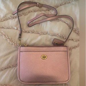 COACH METALLIC PINK CROSSBODY
